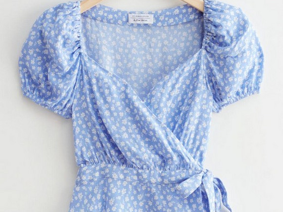 &OtherStories wrap tea blouse, size 36