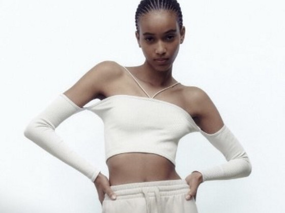 Zara seamless strap top, size XS-S