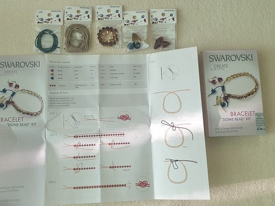 Swarovski käevõru "Dome Bead" komplekt