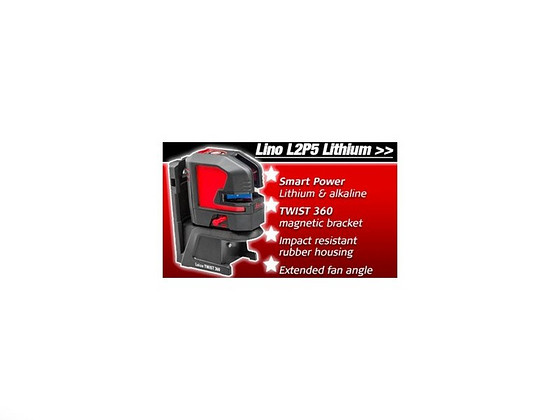 Ristjoonlaser Leica Lino L2P5 + holder Twist 360 + laadija