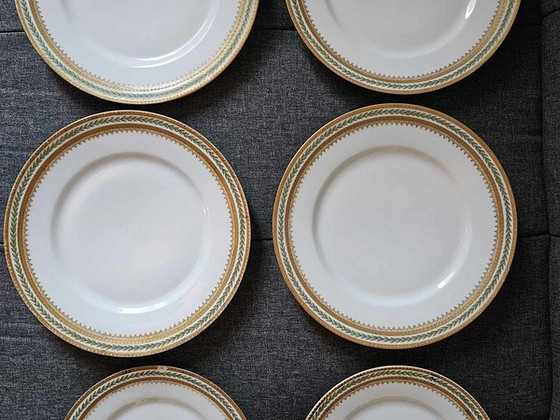 Тарелки Haviland Limoges Harsch Berlin Green Gold