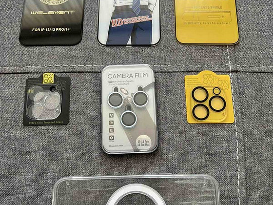 Защитные стекла для экрана и камеры Iphone 13/13Pro/14