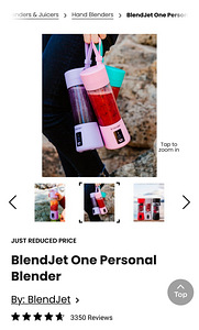 Blendjet One original kaasaskantav blender, valge (3 foto / 4)