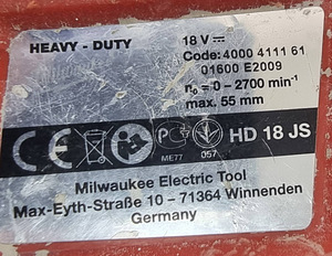Akutikksaag Milwaukee HD 18 JS P03 (2 foto / 2)