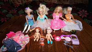 Barbie nukud + hobused 2tk.14cm. (1 foto / 2)