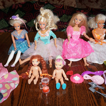 Barbie nukud + hobused 2tk.14cm.