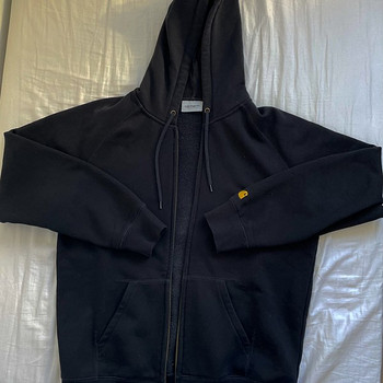 Толстовка на молнии carhartt WIP Chase, черная, размер L