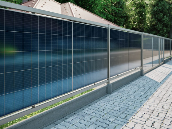Bifacial Päikeseenergia Piirdeaed