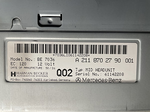 Mercedes E-klass W211 originaalstereo raadio (4 foto / 7)