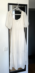 Puff-sleeve midi dress, size 36 (3 foto / 5)