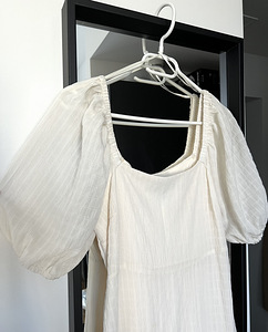 Puff-sleeve midi dress, size 36 (4 foto / 5)