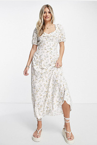 Sweetheart neck midi dress, size 36 (1 foto / 6)