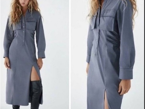(Новое) Платье миди Zara с узкой талией, размер M
