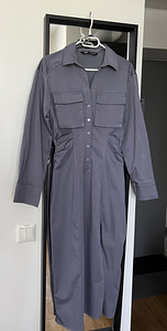 (NEW) Zara shirt tailored waist midi dress, size M (2 foto / 4)
