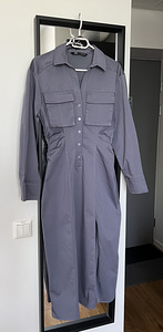 (NEW) Zara shirt tailored waist midi dress, size M (4 foto / 4)