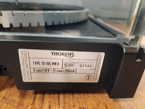 Thorens TD105 MK II 2-Speed Belt-Drive Turntable (4 foto / 5)