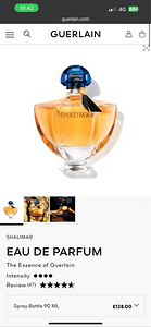 SHALIMAR DE GUERLAIN PARIS EDP 90ml (1 foto / 1)