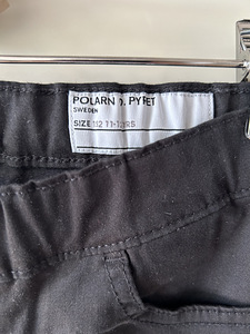 Хлопковые брюки Polarn O.Pyret POP джинсы стрейч р.152 (2 фото из 8)