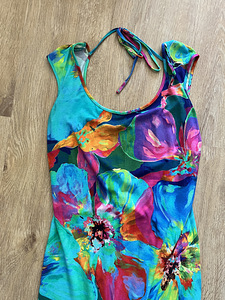 Женское длинное трикотажное платье S/M (3 фото из 3)
