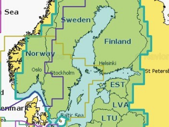 Sügavuskaardid, navigeerimine kajaloodide Navionics