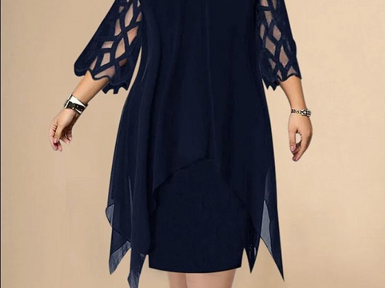 Платье шифоновое. 6XL.44EU