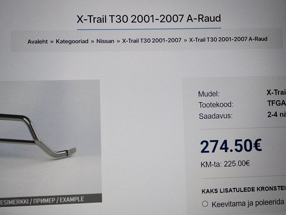 X-Trail T30 2001-2007 A-Raud