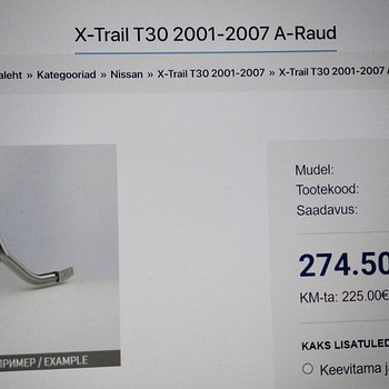 X-Trail T30 2001-2007 A-Raud