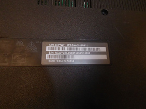 Sülearvuti Acer A315-33 + Laadija (6 foto / 6)