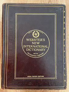 1926 Webster's New International Dictionary (G&C Merriam Co) (1 foto / 10)