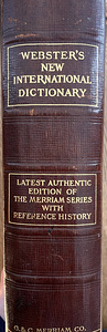 1926 Webster's New International Dictionary (G&C Merriam Co) (2 foto / 10)