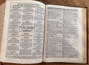 1926 Webster's New International Dictionary (G&C Merriam Co) (8 foto / 10)