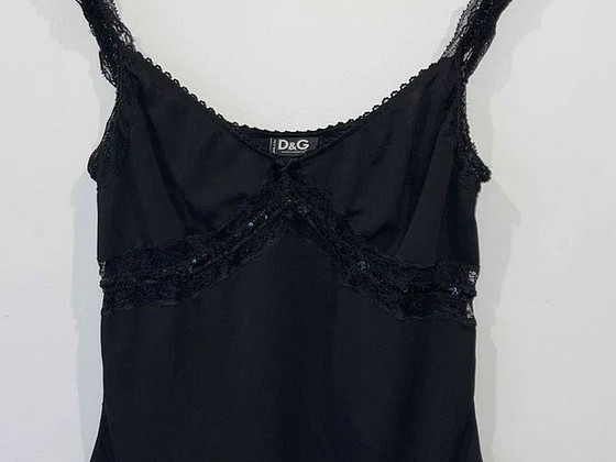 Кружевная блузка D&G, камешки на спине