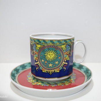 Чашка кофейная с блюдцем Rosenthal Versace Le Roi Soleil 1tk