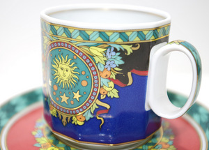 Чашка кофейная с блюдцем Rosenthal Versace Le Roi Soleil 1tk (2 фото из 5)
