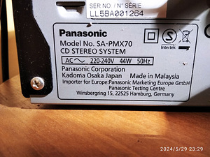 Panasonic SA-PMX70 muusikakeskus (4 foto / 7)