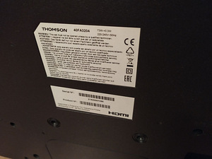 Õhuke 40" THOMSON FULL HD LED teler, telekas, televiisor, TV (4 foto / 4)