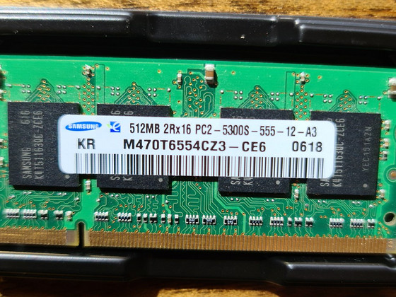 Sülearvuti mälu DDR2 512MB 533