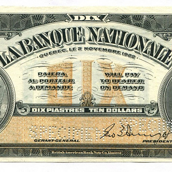 Canada 5 dollars 1922 unc