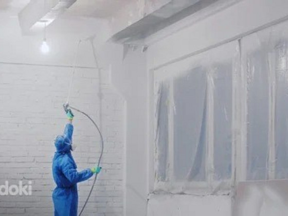 Безповітряне фарбування. Малярні роботи
