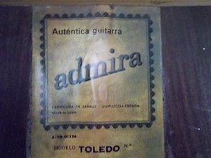 Klassikaline hispaania kitarr Admira Toledo (4 foto / 4)