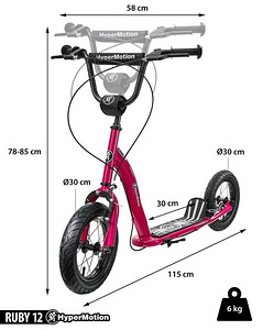 самокат Hypermotion RUBY 12 (Синий) (2 фото из 2)