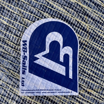 Kasutatud, heas korras WB Sails Kevlar-Mylar eespuri (107%)