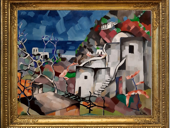 Конрад Мяги «Мотив Капри», холст, масло. 1922-23.