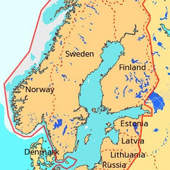 C-MAP EN-Y055 värviline kaart. Läänemeri jne. Lowrance /...