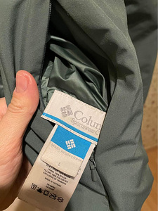Куртка Columbia двусторонняя, мятного цвета, пух (5 фото из 6)