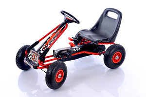 Velokart (Velomobile) Go-Kart A-15 punane (alates 3-8 aastat (1 foto / 8)