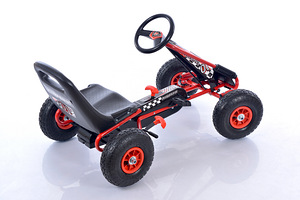 Velokart (Velomobile) Go-Kart A-15 punane (alates 3-8 aastat (2 foto / 8)