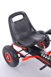Velokart (Velomobile) Go-Kart A-15 punane (alates 3-8 aastat (3 foto / 8)