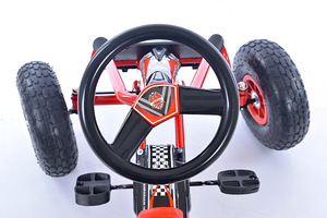 Velokart (Velomobile) Go-Kart A-15 punane (alates 3-8 aastat (8 foto / 8)