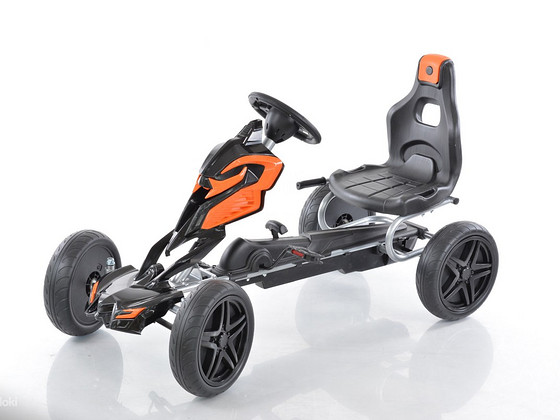 Велокарт (Веломобиль) Go-Kart 1504 чёрный (от 5-12 лет)
